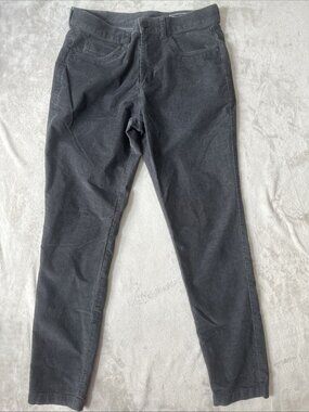 Mizzen+Main Leroy Slim corduroy pants Gray stretch 31x32 men’s casual